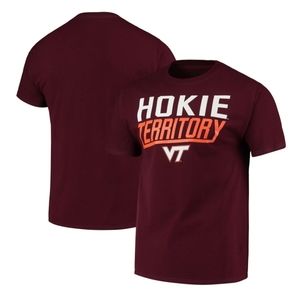 Virginia Tech Hokies Territory NCAA Maroon T-Shirt Men's Medium NWT